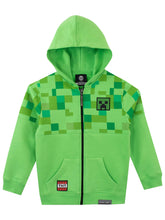 Minecraft Boys Creeper Hoodie Green Ages 7 to 8 Years